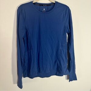 Spyder Active Blue Long Sleeve Performance Base Layer Top women’s Large